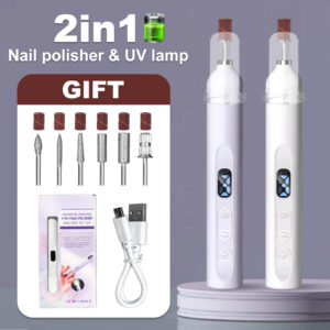 Electric Nail Drill With Drill Bit And Sanding Belt - Cordless Professional Nail Polish For Nail And Foot Care, Portable Nail Drill Machine Kit For Acrylic Gel Nails, Beginner's Nail Technique Supplie